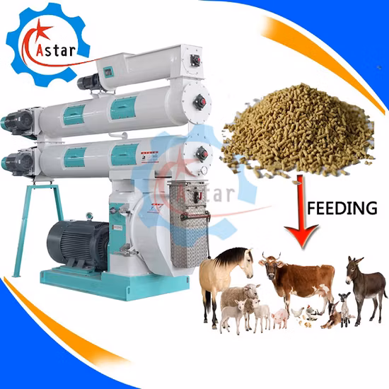 Fabricación en China Camarones, pato, pollo, vacas, ganado, ganado, pescado, aves de corral, cerdos, alimentación animal, fábrica de pellets, máquina para fabricar pellets de alimentación, prensa de pellets para la venta